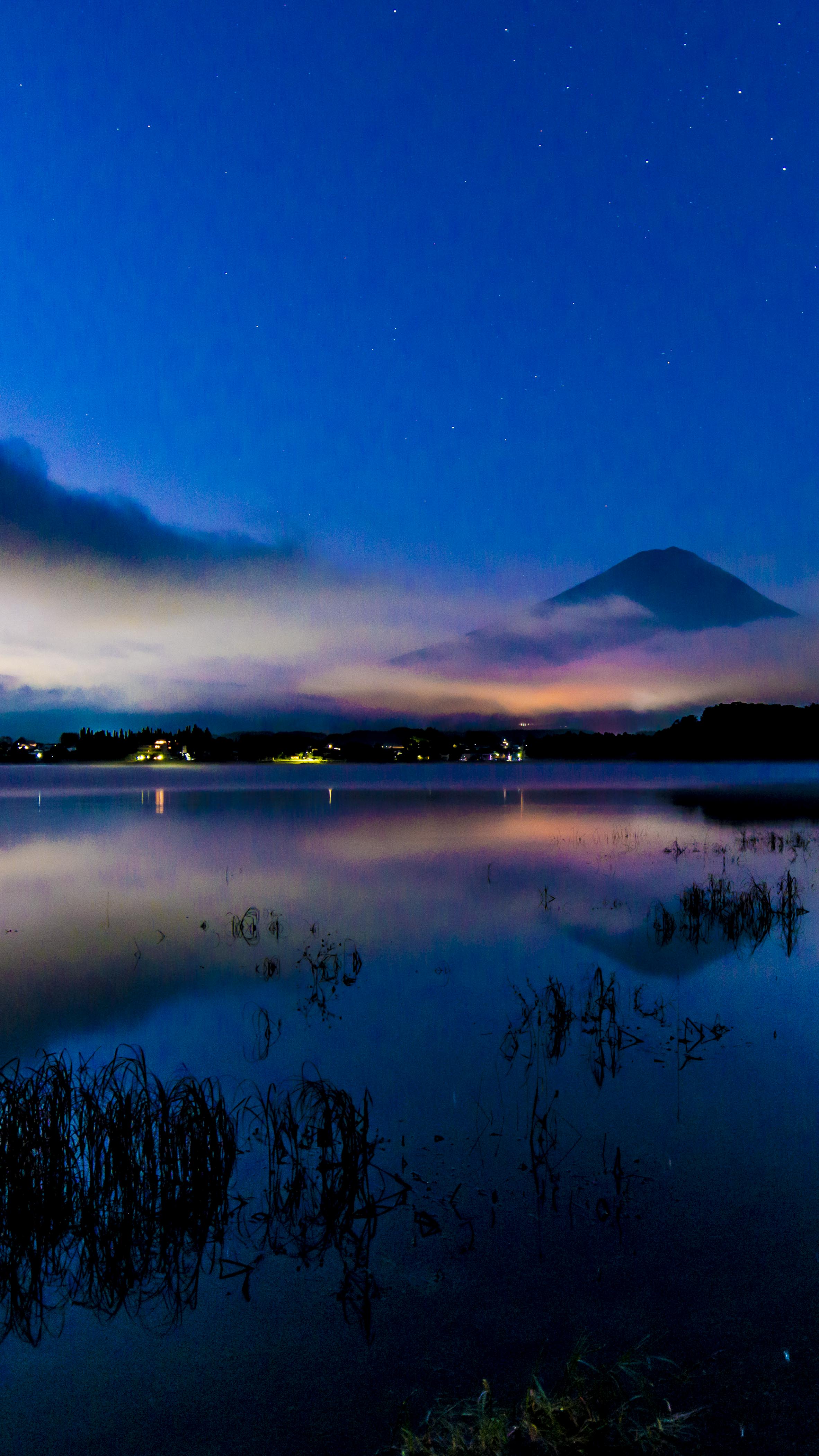 河口湖 富士山 スマホ待ち受け用風景写真 Pixy Photo